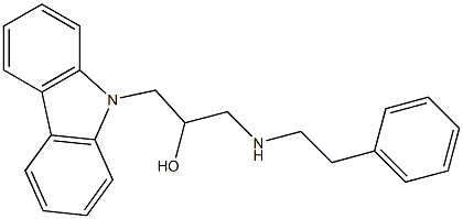1-(9H-carbazol-9-yl)-3-[(2-phenylethyl)amino]-2-propanol Structure