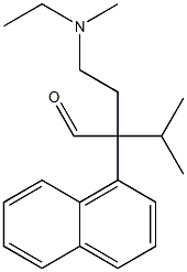 α-[2-(Ethylmethylamino)ethyl]-α-isopropyl-1-naphthaleneacetaldehyde Structure