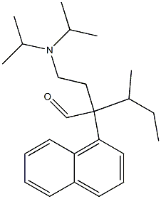 α-[2-[Bis(isopropyl)amino]ethyl]-α-(sec-butyl)-1-naphthaleneacetaldehyde Structure