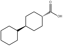 (1α,4β)-4-Cyclohexylcyclohexanecarboxylic acid Structure