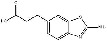 6-Benzothiazolepropanoicacid,2-amino-(9CI) Structure