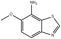 7-Benzothiazolamine,6-methoxy-(9CI) 结构式