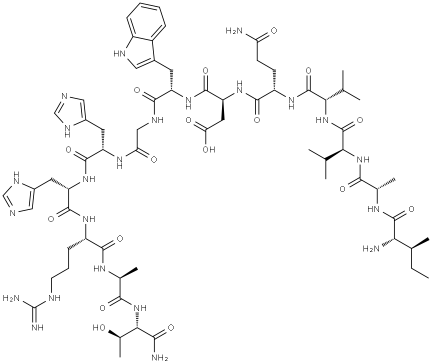 坎普他汀对照肽, 301544-78-5, 结构式