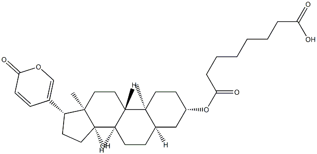 蟾蜍精-3-酸性辛二酸酯,30219-13-7,结构式