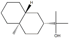 (2R,8aβ)-Decahydro-α,α,4aα-trimethylnaphthalene-2α-methanol Structure