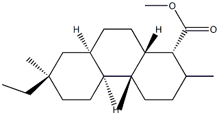 (1R)-7β-Ethyl-1,2,3,4,4a,4bα,5,6,7,8,8aα,9,10,10aα-tetradecahydro-1,4aβ,7-trimethyl-1α-phenanthrenecarboxylic acid methyl ester Structure