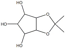 4H-Cyclopenta-1,3-dioxole-4-alpha-,5,6-triol,3a-alpha-,5-alpha-,6-bta-,6a-alpha--tetrahydro-2,2-dimethyl-(8CI) Structure