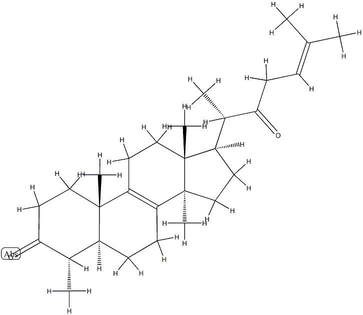 (20S)-4α,14-ジメチル-5α-コレスタ-8,24-ジエン-3,22-ジオン 化学構造式