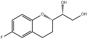 (1’R,2S)-2-(1’,2’-Dihydroxyethyl)-6-fluorochromane, 303176-39-8, 结构式