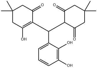 2-[(2,3-dihydroxyphenyl)(2-hydroxy-4,4-dimethyl-6-oxo-1-cyclohexen-1-yl)methyl]-5,5-dimethyl-1,3-cyclohexanedione Structure