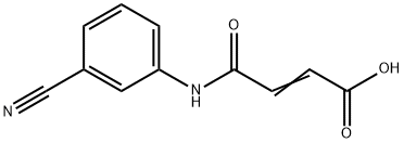 (E)-4-(3-cyanoanilino)-4-oxo-2-butenoic acid Struktur