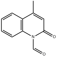 1(2H)-Quinolinecarboxaldehyde,4-methyl-2-oxo-(8CI) Struktur