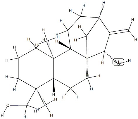 15α,19-Dihydroxykaura-16-ene Structure