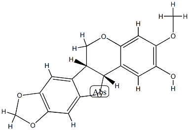 (6aR,12aα)-2-Hydroxy-3-methoxy-6a,12a-dihydro-6H-[1,3]dioxolo[5,6]benzofuro[3,2-c][1]benzopyran|