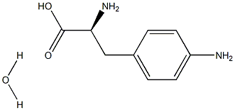 4-アミノ-L-フェニルアラニン一水和物 化学構造式