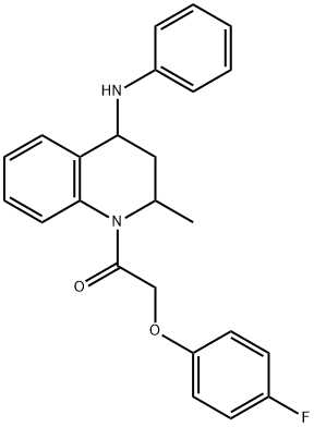 304879-06-9 1-[(4-fluorophenoxy)acetyl]-2-methyl-N-phenyl-1,2,3,4-tetrahydro-4-quinolinamine