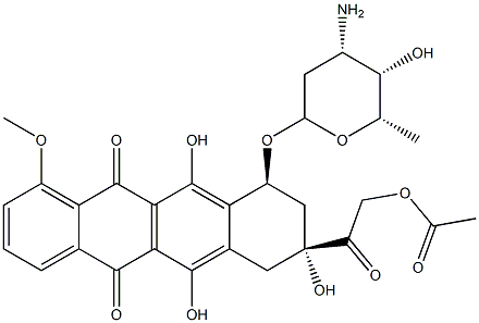 14-O-acetyldoxorubicin Structure