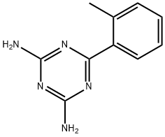 6-(2-メチルフェニル)-s-トリアジン-2,4-ジアミン 化学構造式