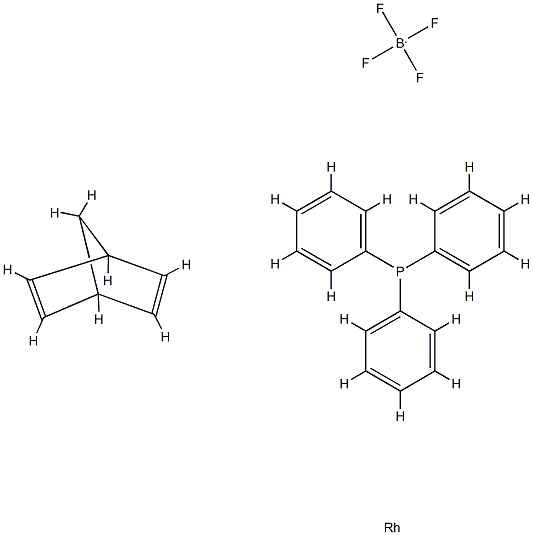 TRIPHENYLPHOSPHINE(2 5-NORBORNADIENE)RH& Structure