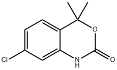 2H-3,1-Benzoxazin-2-one,7-chloro-1,4-dihydro-4,4-dimethyl-(9CI) Structure