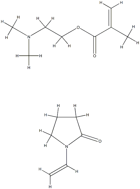 乙烯吡咯烷酮和甲基丙烯酸二甲胺乙酯的共聚物 结构式