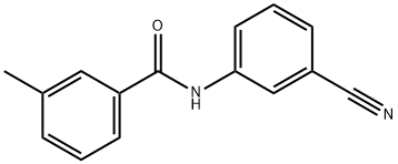 N-(3-cyanophenyl)-3-methylbenzamide Structure