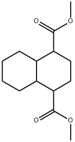 デカヒドロ-1,4-ナフタレンジカルボン酸ジメチル (異性体混合物) 化学構造式