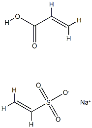 2-Propenoic acid, polymer with sodium ethenesulfonate Struktur
