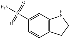 1H-Indole-6-sulfonamide,2,3-dihydro-(9CI) Struktur