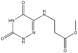 ba-Alanine, N-(2,3,4,5-tetrahydro-3,5-dioxo-1,2,4-triazin-6-yl)-, methyl ester (9CI) 化学構造式