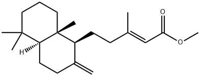 (2E)-5-[(1S)-1α,2,3,4,4aα,5,6,7,8,8a-Decahydro-5,5,8aβ-trimethyl-2-methylenenaphthalen-1β-yl]-3-methyl-2-pentenoic acid methyl ester Structure
