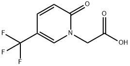 [2-oxo-5-(trifluoromethyl)-1(2H)-pyridinyl]acetic acid(SALTDATA: FREE) Struktur