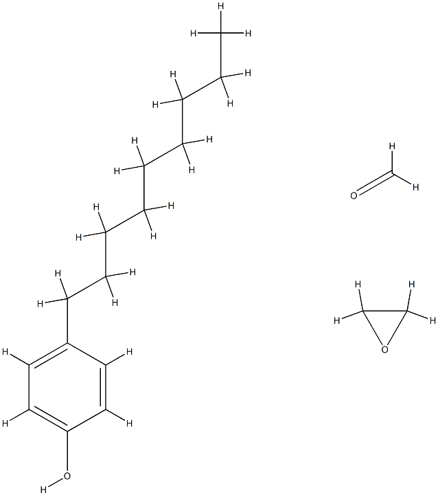 甲醛与壬基酚和环氧乙烷的聚合物, 30846-35-6, 结构式