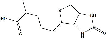 Hexahydro-α-methyl-2-oxo-1H-thieno[3,4-d]imidazole-4-valeric acid,30868-27-0,结构式