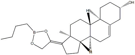 20,21-[(Butylboranediyl)bis(oxy)]pregna-5,17(20)-dien-3β-ol Structure