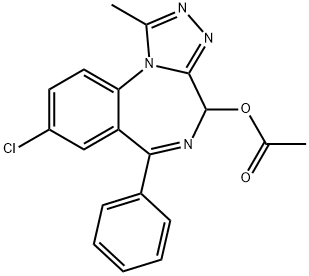 4-Acetoxy Alprazolam Structure