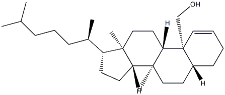 19-Hydroxy-5α-cholest-1-ene Structure