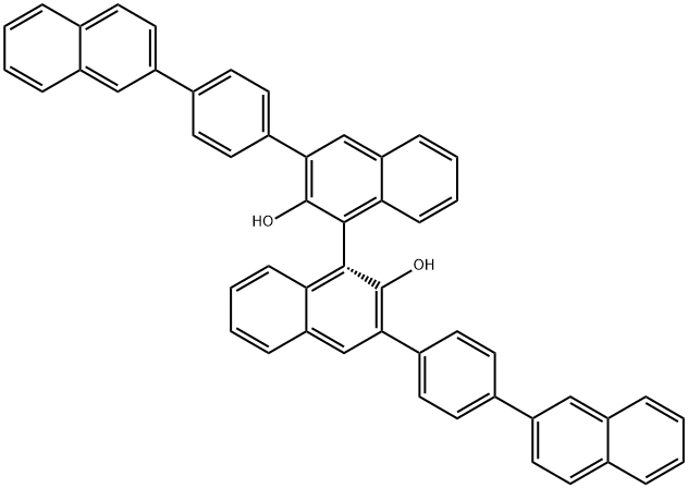 R-3,3'-bis[4-(2-naphthalenyl)phenyl]-1,1'-Binaphthalene]-2,2'-diol Struktur