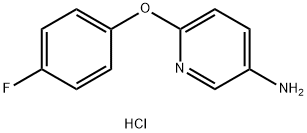 3-Pyridinamine,6-(4-fluorophenoxy)-, hydrochloride (1:1) Structure