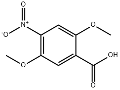 2,5-dimethoxy-4-nitrobenzoic acid Struktur