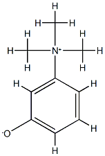 N,N,N-Trimethyl-3-oxylatobenzenaminium 结构式