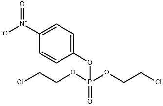 Bis(2-chloroethyl)(p-nitrophenyl) =phosphate Struktur