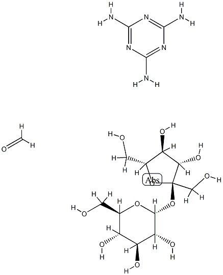 .alpha.-D-Glucopyranoside, .beta.-D-fructofuranosyl, polymer with formaldehyde and 1,3,5-triazine-2,4,6-triamine|