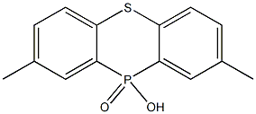 10-ヒドロキシ-2,8-ジメチル-10H-フェノチアホスフィン10-オキシド 化学構造式
