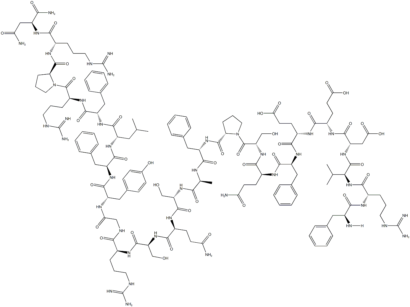 GLY-ASN-HIS-TRP-ALA-VAL-GLY-HIS-LEU-MET-NH2: GNHWAVGHLM-NH2, 312306-89-1, 结构式
