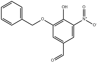 3-(苄氧基)-4-羟基-5-硝基苯甲醛,312327-13-2,结构式