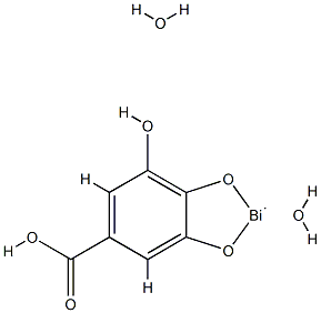 Bismuth  subgallate  hydrate Struktur