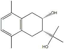 rel-1,2,3,4-テトラヒドロ-3α*-ヒドロキシ-α,α,5,8-テトラメチル-2α*-ナフタレンメタノール 化学構造式