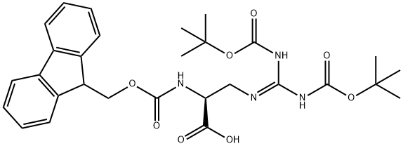 FMOC-ALG(BOC)2-OH,313232-63-2,结构式