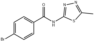 Benzamide, 4-bromo-N-(5-methyl-1,3,4-thiadiazol-2-yl Struktur